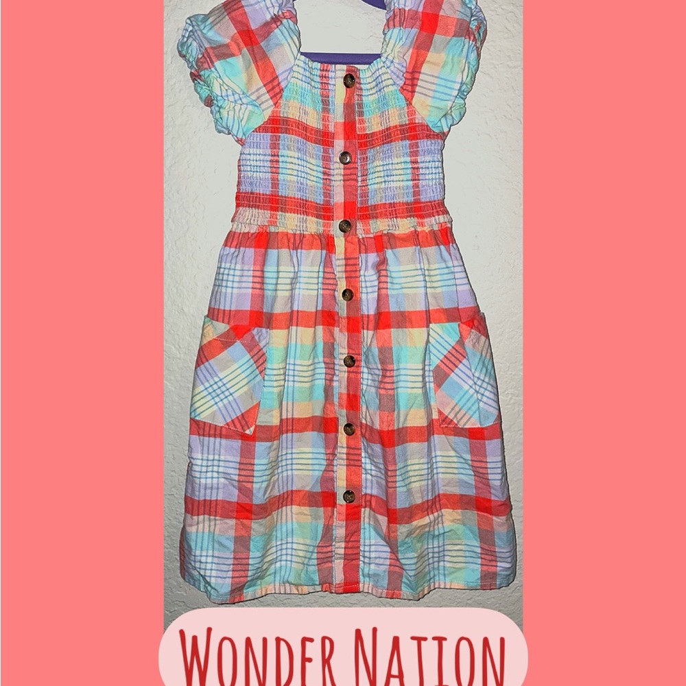 Wonder Nation Multicolor Plaid dress